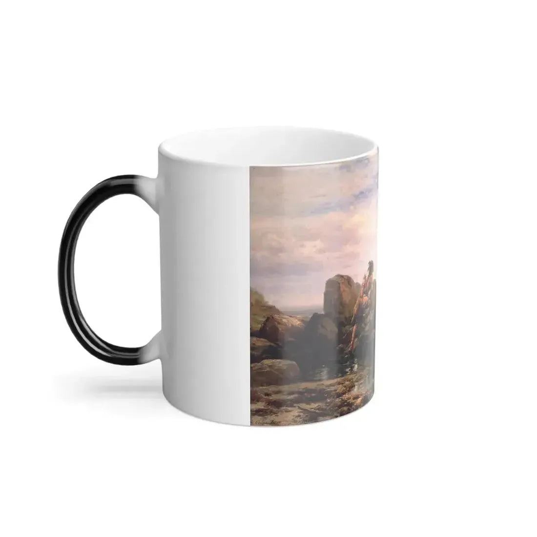 Edward Moran (1829-1901) Henrik Hudson entering New York Harbor, September 11, 1609 - 1892 - Color Changing Mug 11oz - Go Mug Yourself