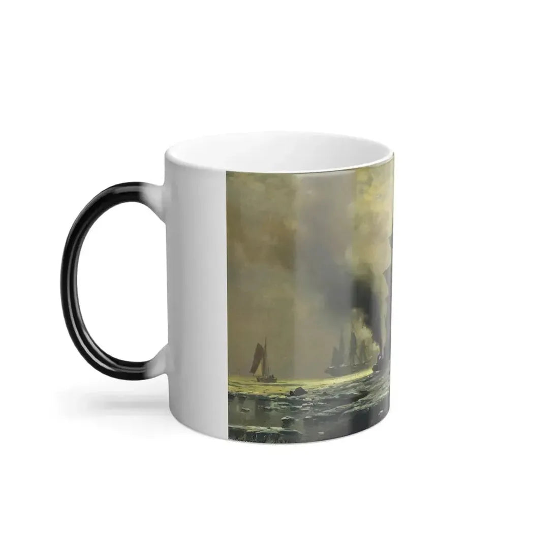 Edward Moran (1829-1901) New York From The Channel - Color Changing Mug 11oz - Go Mug Yourself