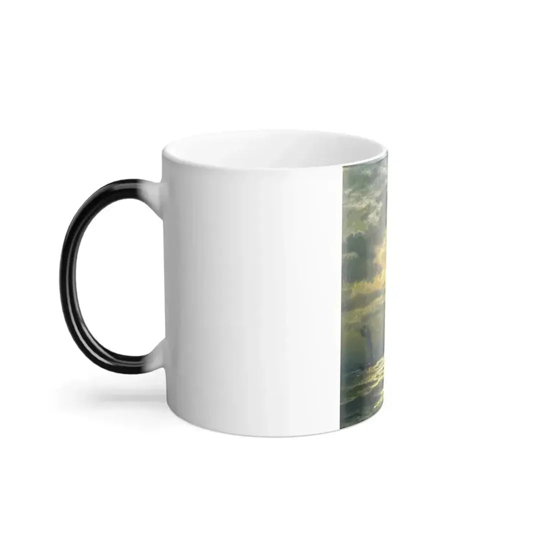 Edward Moran (1829-1901) Sailing by Moonlight, New York Harbor - Color Changing Mug 11oz - Go Mug Yourself