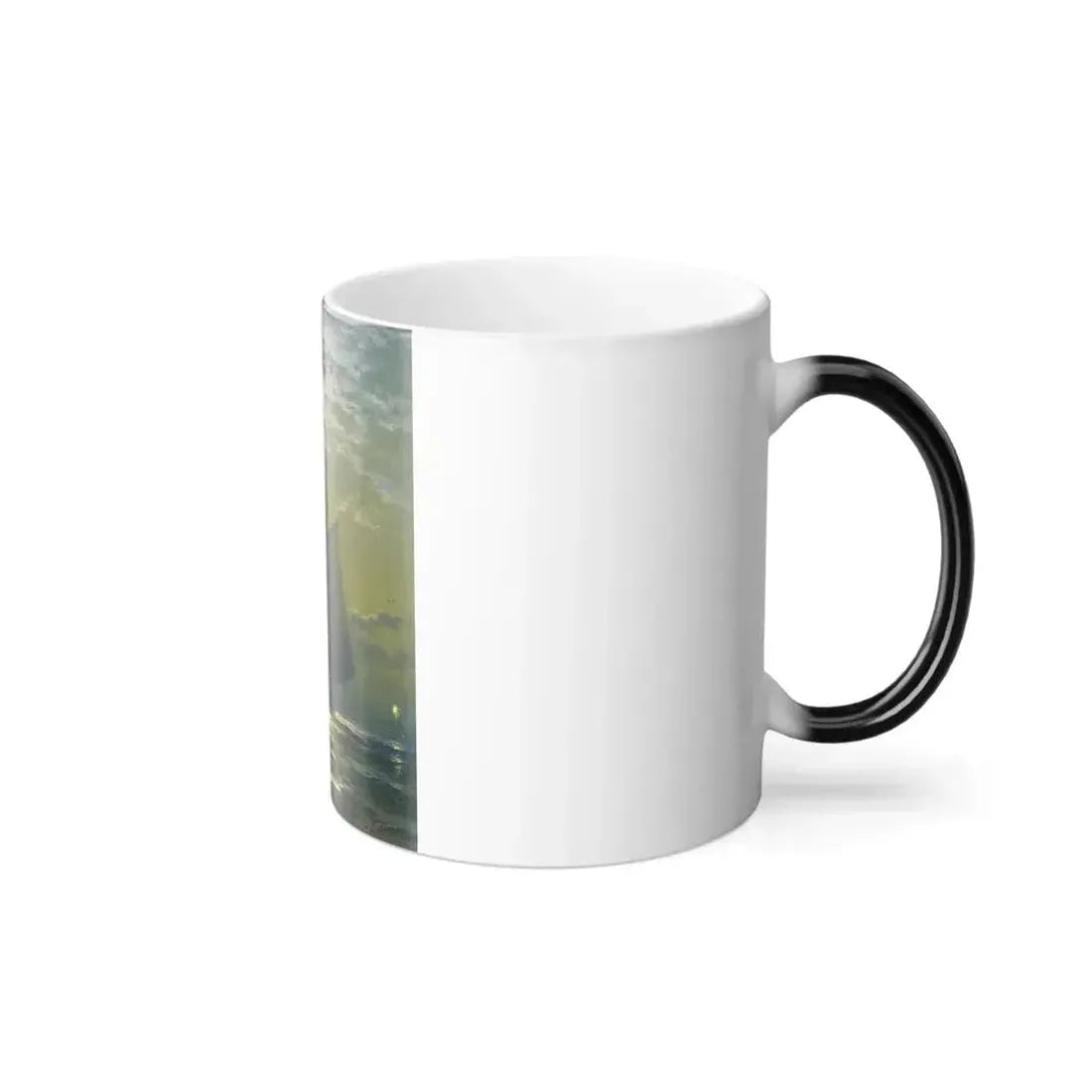 Edward Moran (1829-1901) Sailing by Moonlight, New York Harbor - Color Changing Mug 11oz - Go Mug Yourself