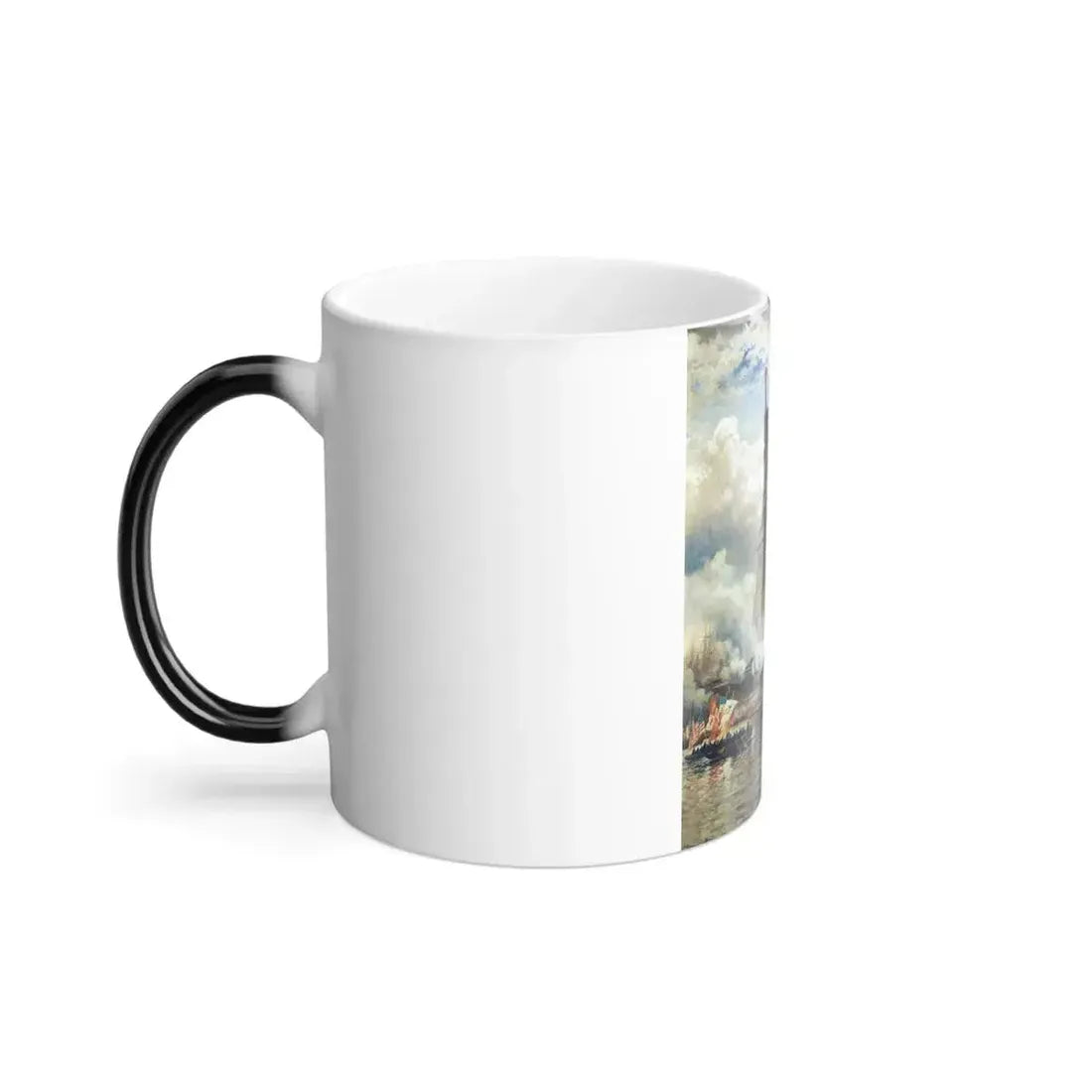 Edward Moran (1829-1901) Statue of Liberty unveiled - 1886 - Color Changing Mug 11oz - Go Mug Yourself