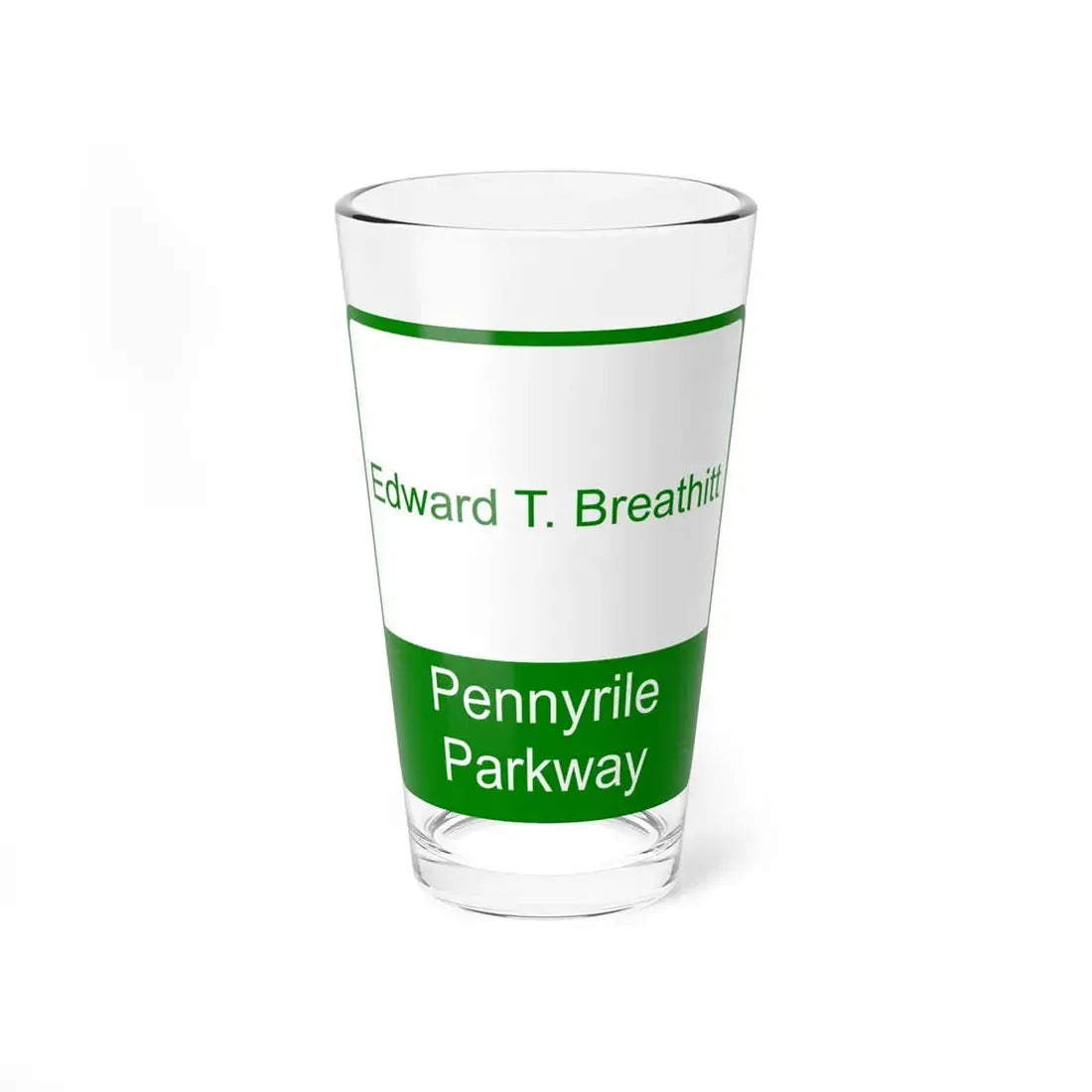 Edward T Breathitt Pennyrile Parkway Shield (Kentucky) (Road Sign) Pint Glss 16oz 16oz - Go Mug Yourself