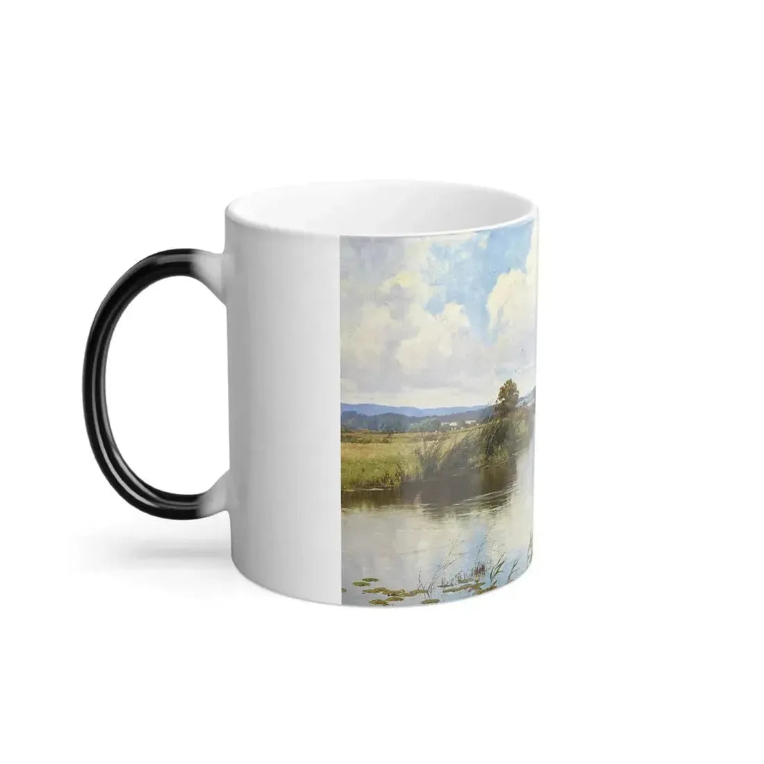 Edward Wilkins Waite (1854-1924) The Rother at Fittleworth - Color Changing Mug 11oz - Go Mug Yourself