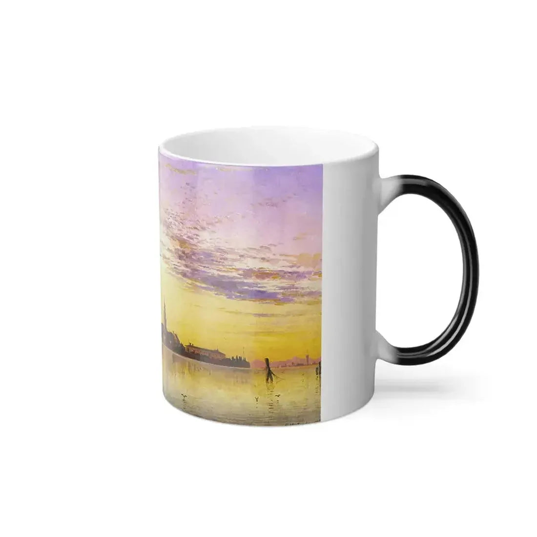 Edward William Cooke (1811-1880) The Armenian Convent, Venice - Oil on canvas 1855 - Color Changing Mug 11oz - Go Mug Yourself