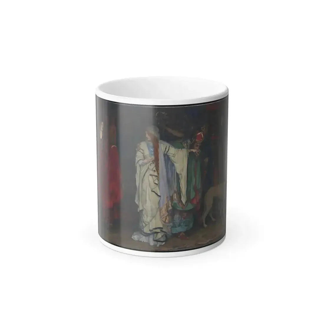 Edwin Austin Abbey (1852-1911) %22King Lear,%22 Act I, Scene I - Oil on Canvas 1898 - Color Changing Mug 11oz 11oz - Go Mug Yourself