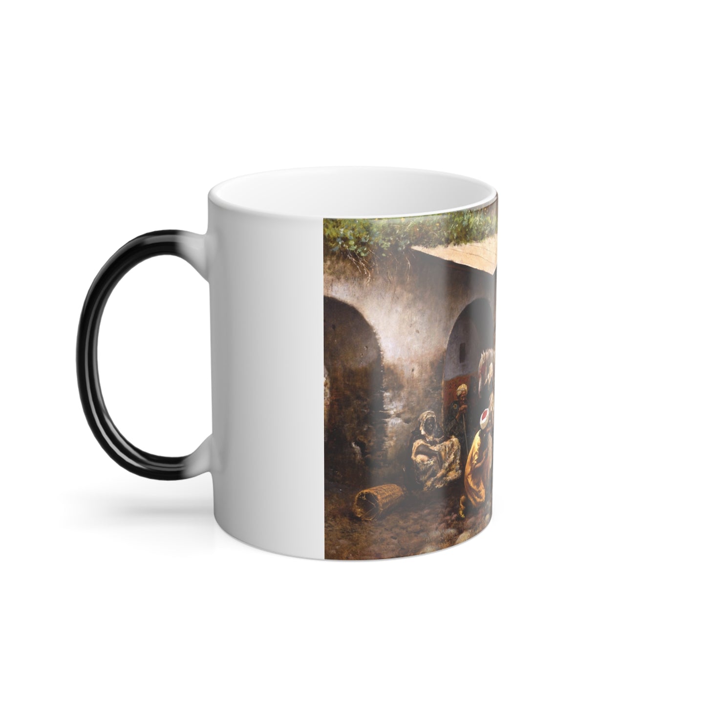 Edwin Lord Weeks (1849-1903) A Moorish Blacksmith - oil on canvas - Color Changing Mug 11oz-Go Mug Yourself