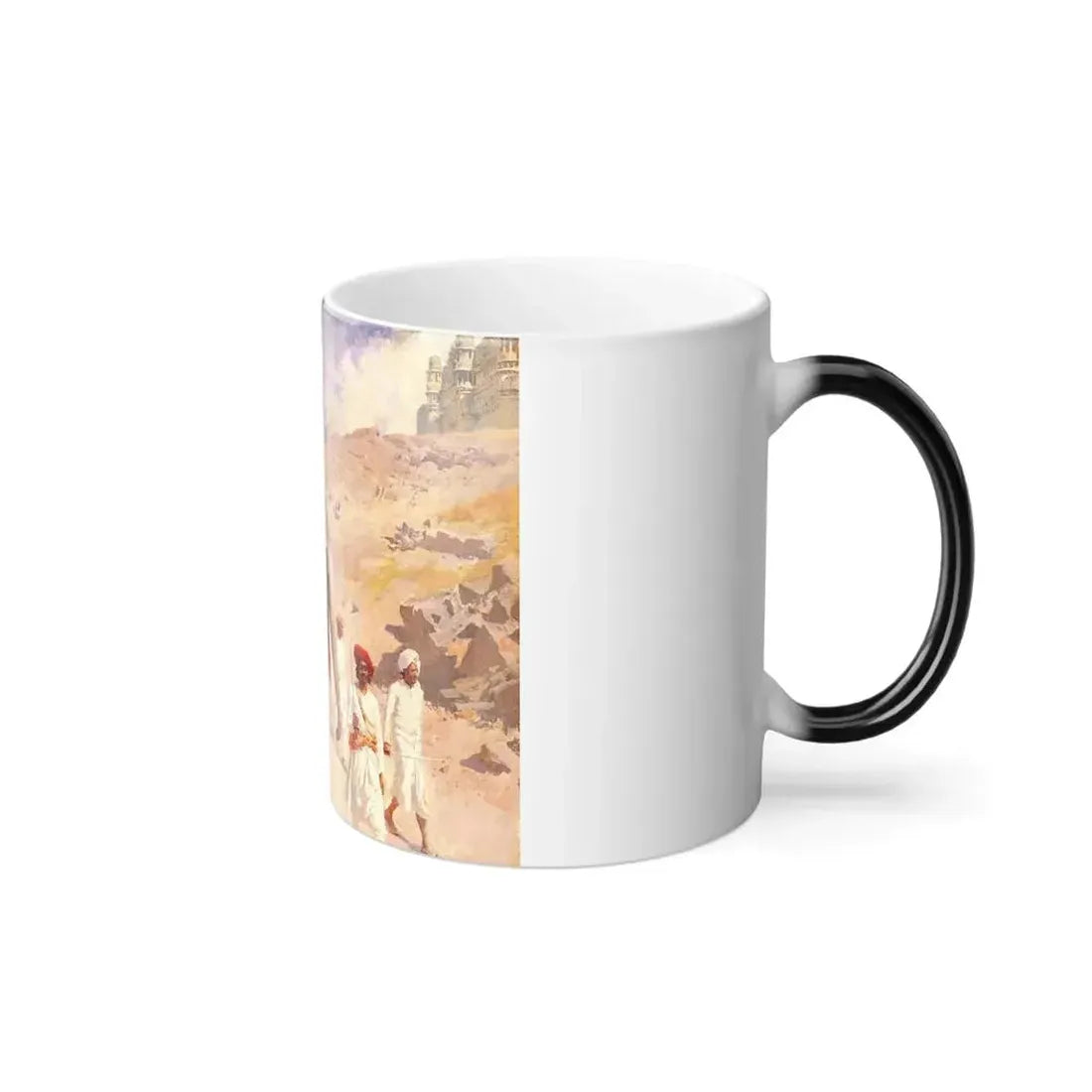 Edwin Lord Weeks (1849-1903) An Indian Hunting Party - oil on canvas - Color Changing Mug 11oz - Go Mug Yourself