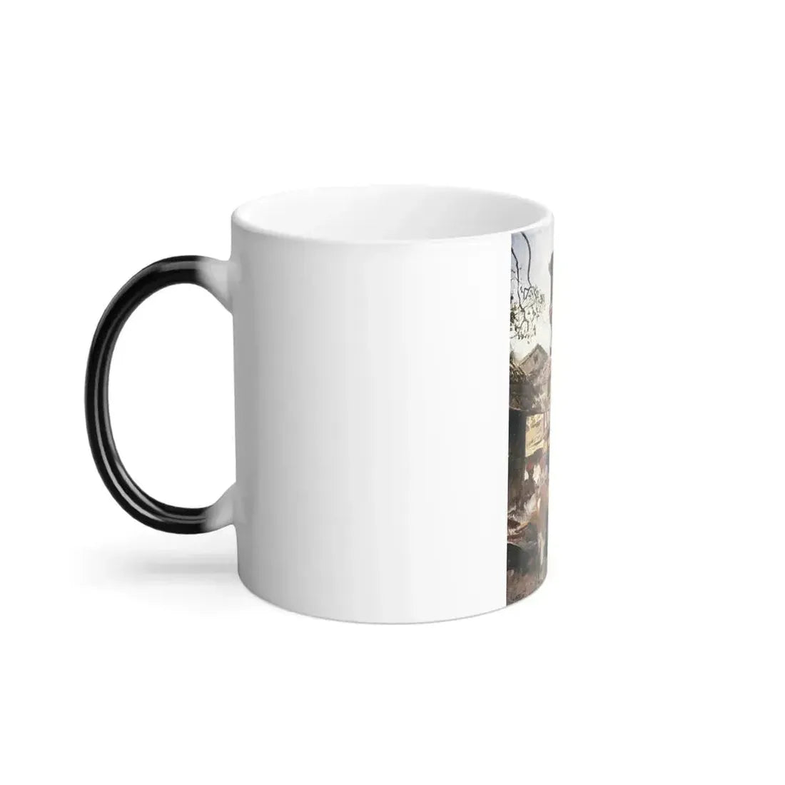 Edwin Lord Weeks (1849-1903) Birdhouse and Market - Ahmedabad, India - c1887-1892 - Color Changing Mug 11oz - Go Mug Yourself