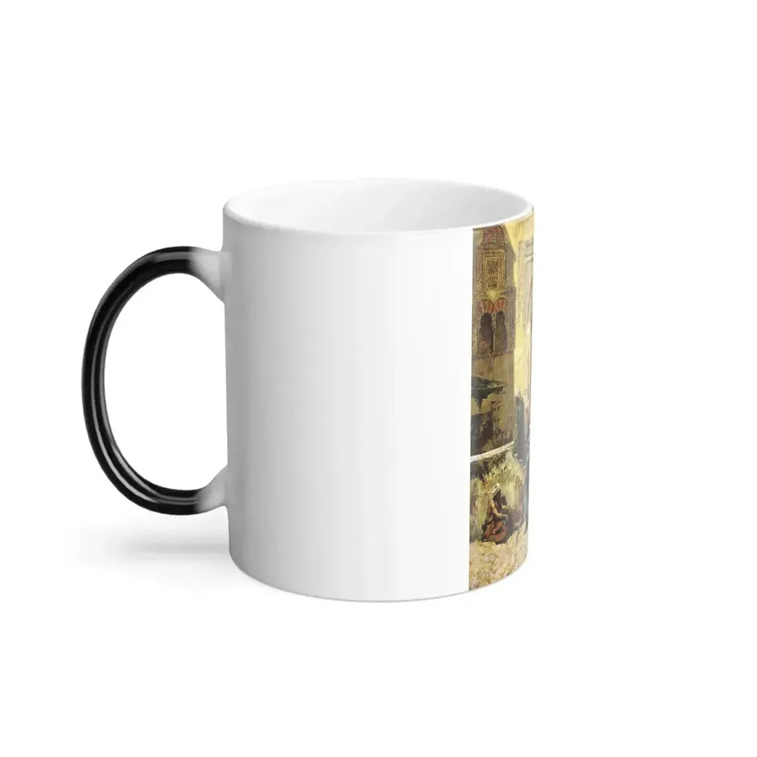 Edwin Lord Weeks (1849-1903) Entering the Mosque - oil on canvas c1885 - Color Changing Mug 11oz - Go Mug Yourself