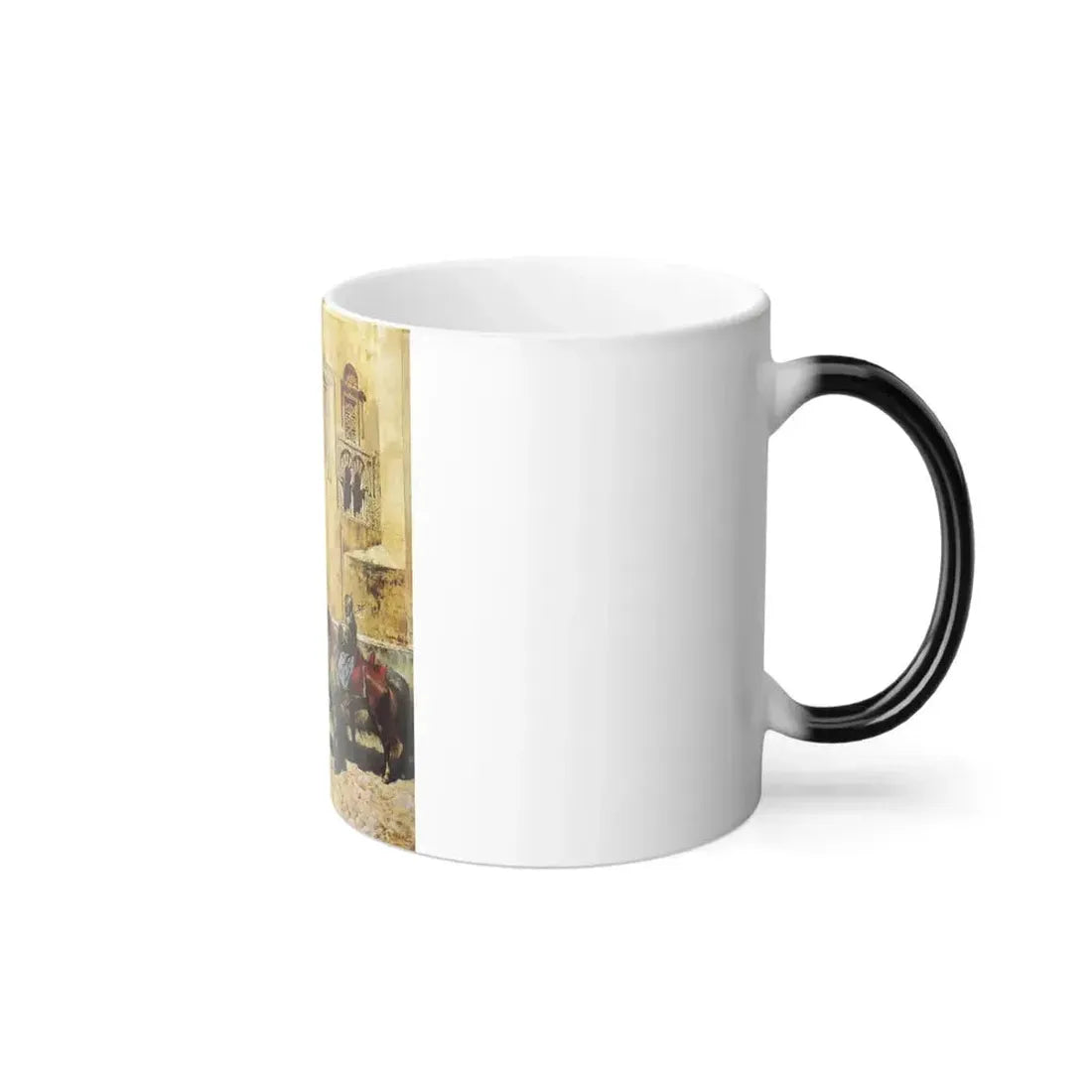 Edwin Lord Weeks (1849-1903) Entering the Mosque - oil on canvas c1885 - Color Changing Mug 11oz - Go Mug Yourself