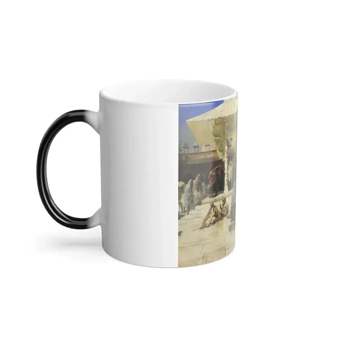 Edwin Lord Weeks (1849-1903) Festival at Fatehpur Sikri - oil on canvas c1885 - Color Changing Mug 11oz - Go Mug Yourself