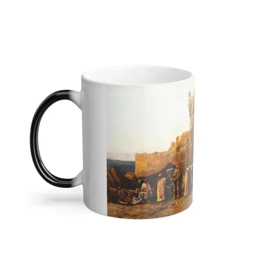 Edwin Lord Weeks (1849-1903) Gate of Shehal, Morocco - oil on canvas 1880 - Color Changing Mug 11oz - Go Mug Yourself