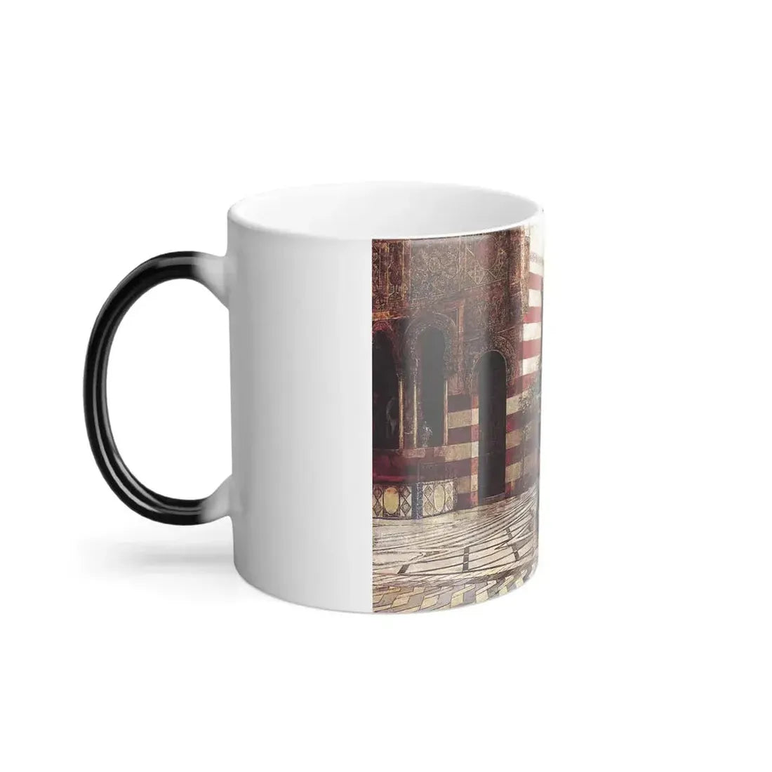 Edwin Lord Weeks (1849-1903) Girl in a Moorish Courtyard - Oil on canvas 1880 - Color Changing Mug 11oz - Go Mug Yourself