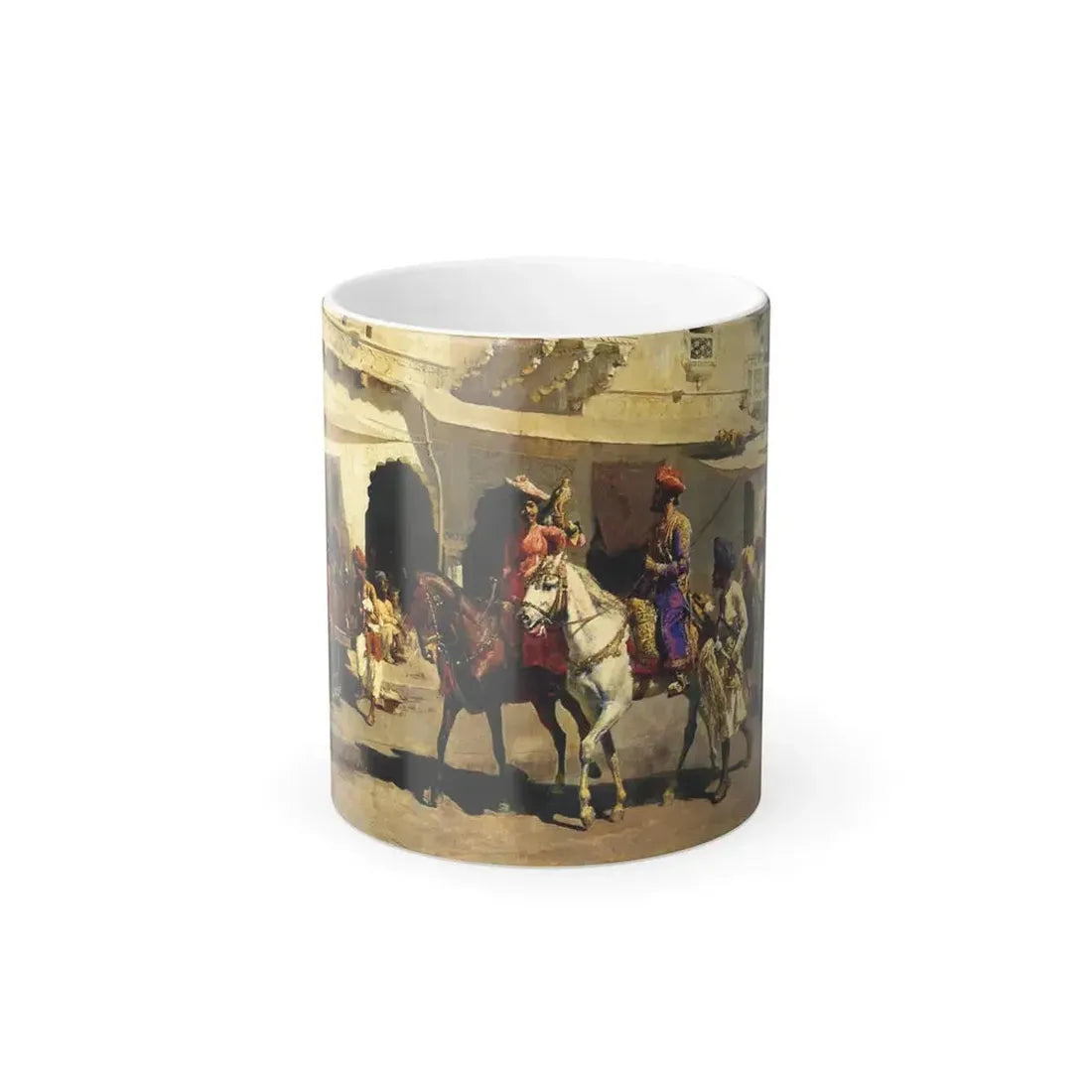 Edwin Lord Weeks (1849-1903) Leaving for the Hunt at Gwalior - oil on canvas c1887 - Color Changing Mug 11oz 11oz - Go Mug Yourself