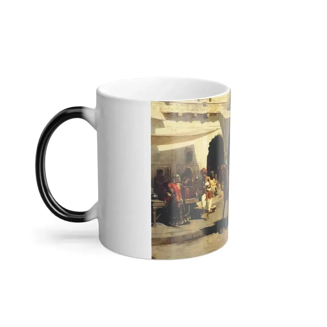 Edwin Lord Weeks (1849-1903) Leaving for the Hunt at Gwalior - oil on canvas c1887 - Color Changing Mug 11oz - Go Mug Yourself