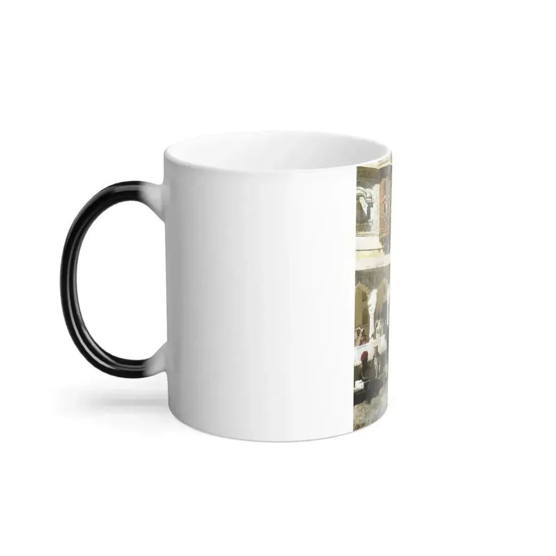 Edwin Lord Weeks (1849-1903) Leaving for the Hunt - oil on canvas - Color Changing Mug 11oz - Go Mug Yourself