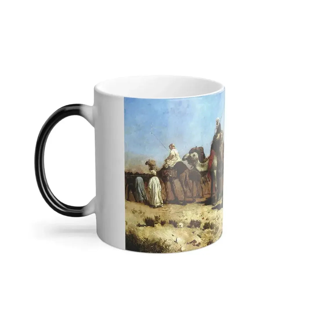 Edwin Lord Weeks (1849-1903) The Caravan - oil on canvas 1887 - Color Changing Mug 11oz - Go Mug Yourself