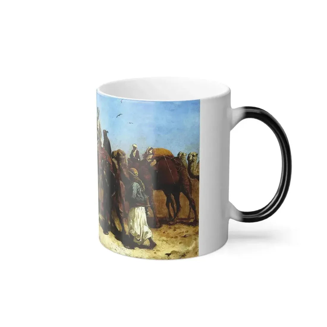 Edwin Lord Weeks (1849-1903) The Caravan - oil on canvas 1887 - Color Changing Mug 11oz - Go Mug Yourself