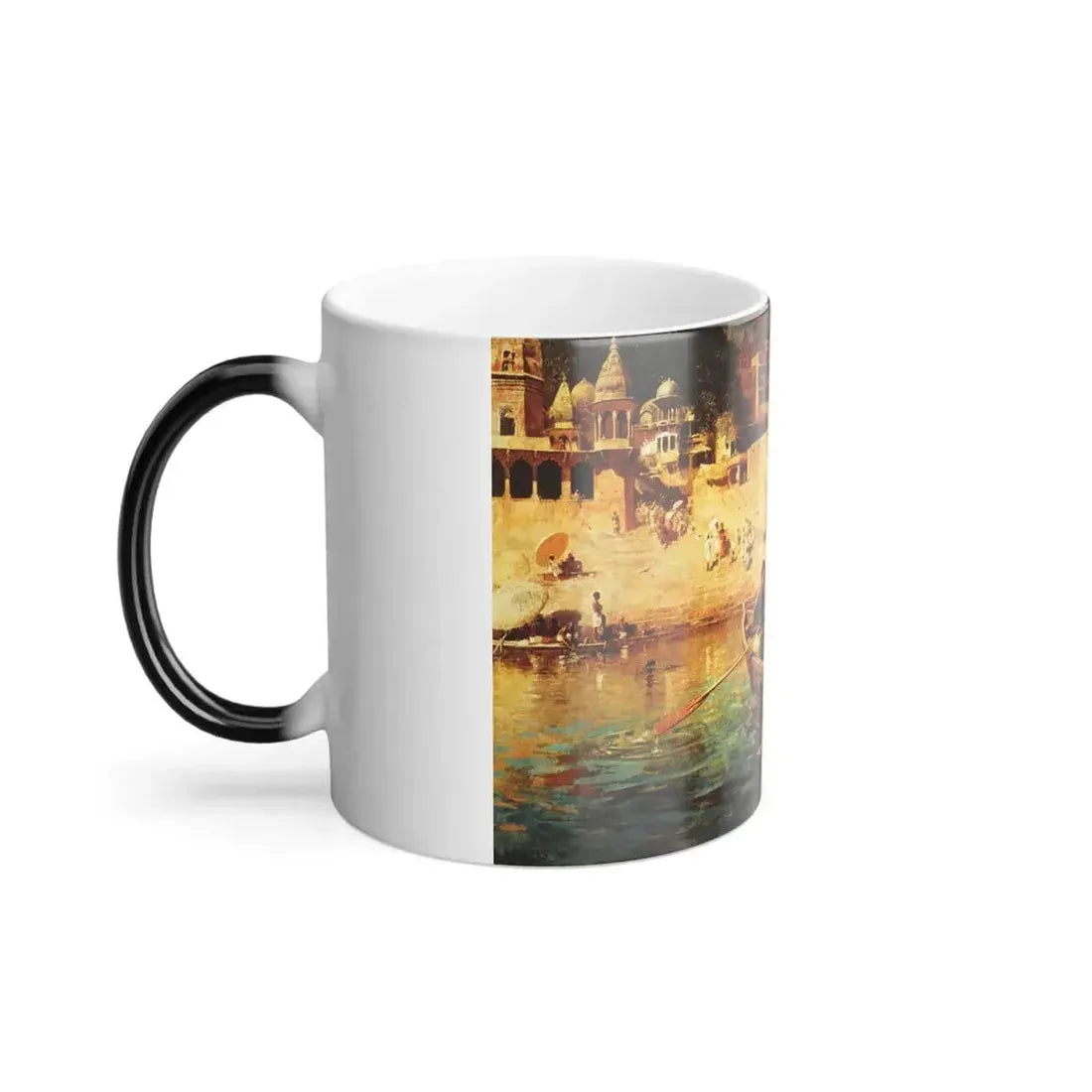 Edwin Lord Weeks (1849-1903) The Last Voyage%3a A Souvenir of the Ganges - oil on canvas 1884 - Color Changing Mug 11oz - Go Mug Yourself