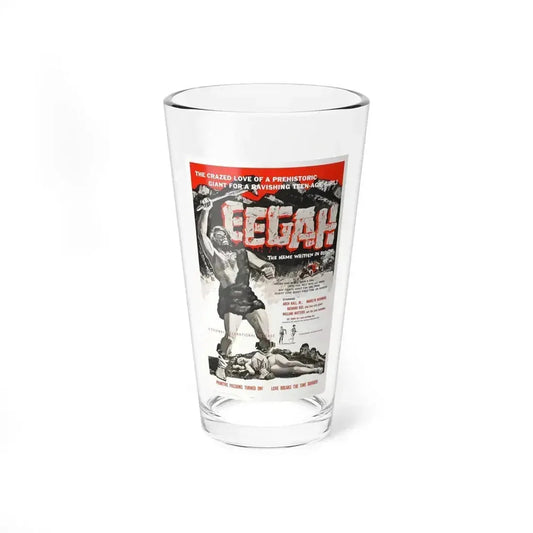 EEGAH 1962 Movie Poster - Pint Glass 16oz 16oz - Go Mug Yourself