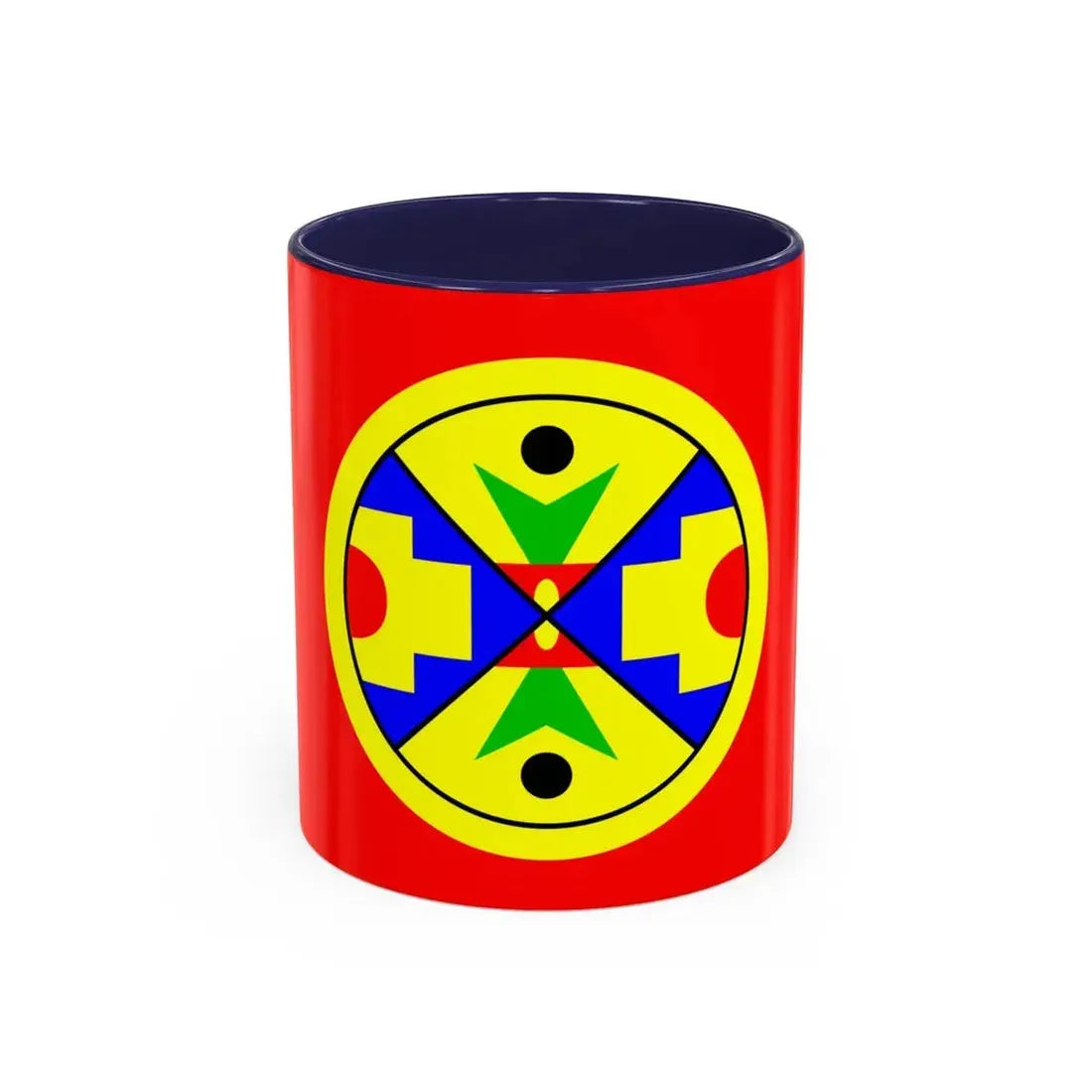 Eel Ground First Nation Flag - Accent Coffee Mug 11oz Navy - Go Mug Yourself