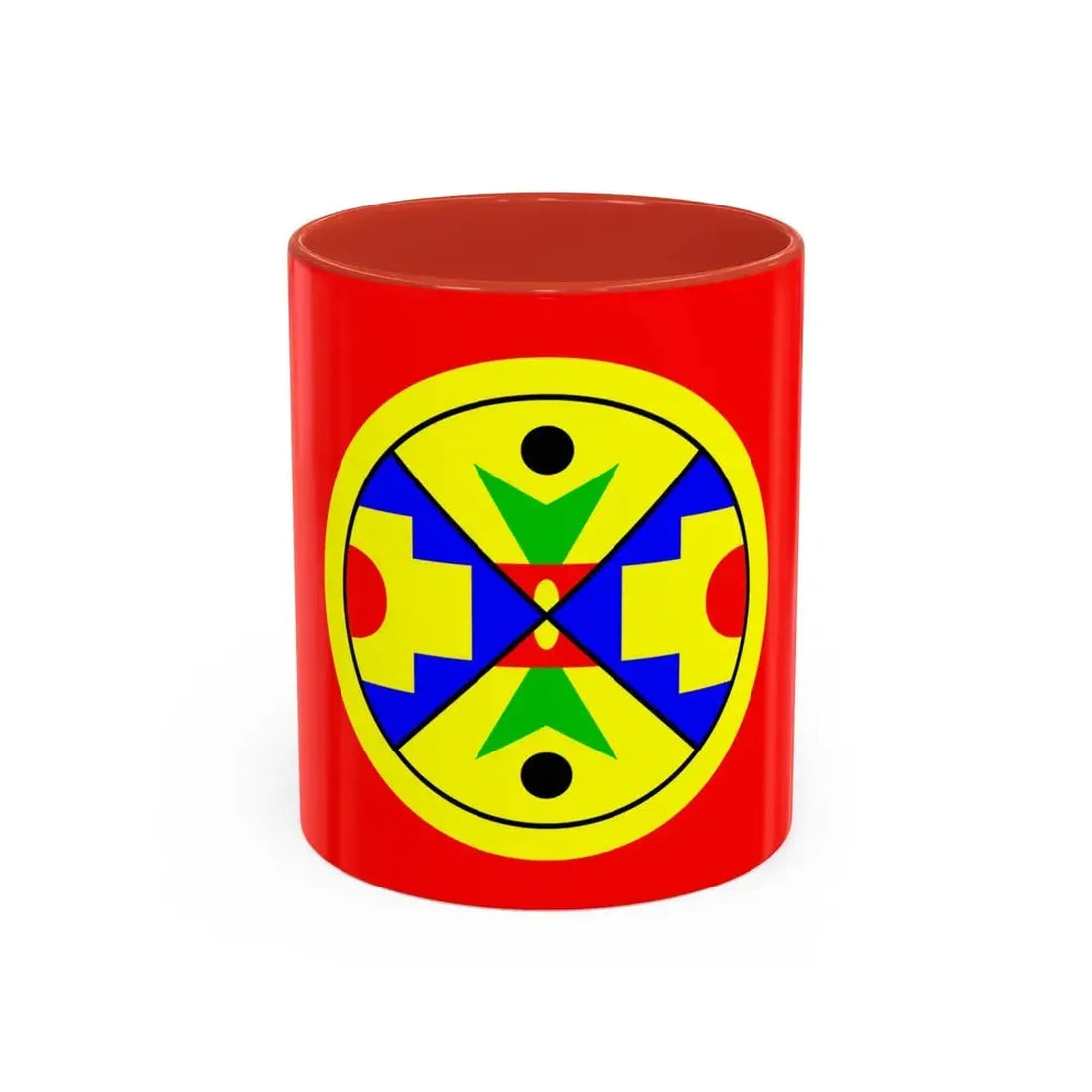 Eel Ground First Nation Flag - Accent Coffee Mug 11oz Red - Go Mug Yourself