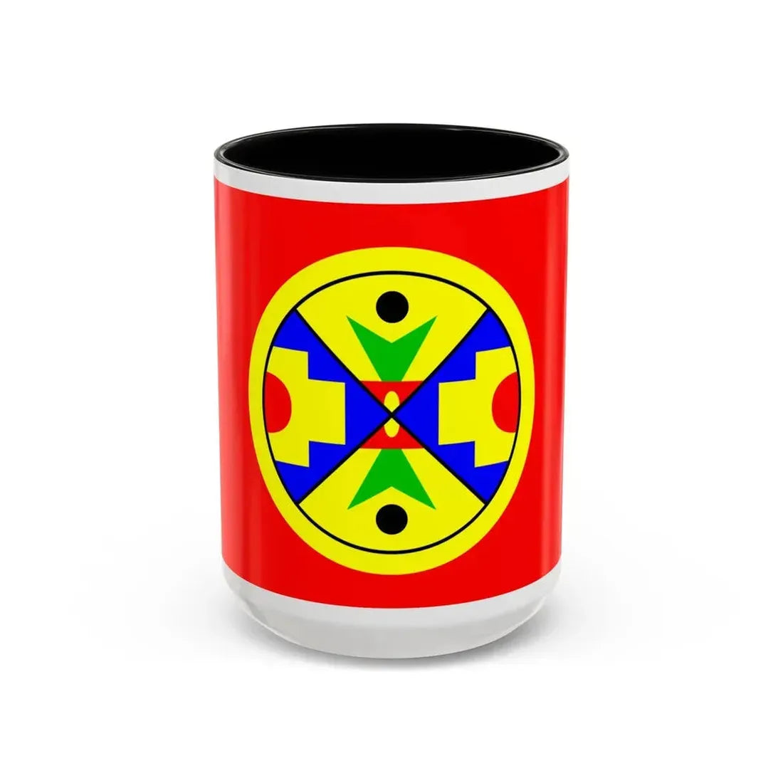 Eel Ground First Nation Flag - Accent Coffee Mug 15oz Black - Go Mug Yourself