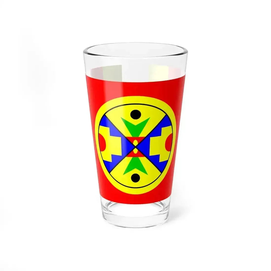Eel Ground First Nation Flag - Pint Glass 16oz 16oz - Go Mug Yourself
