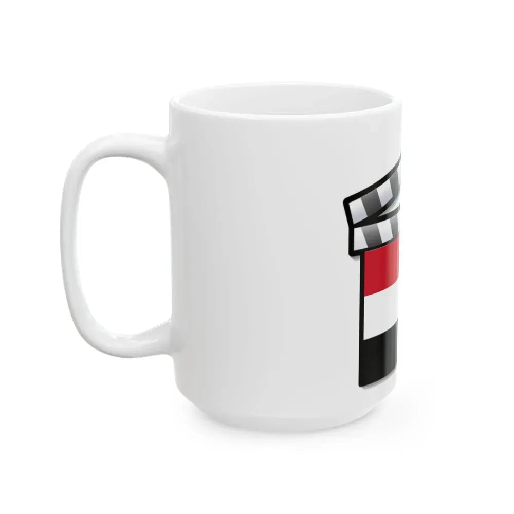 Egypt film clapperboard (Egypt) White Coffee Mug - Go Mug Yourself