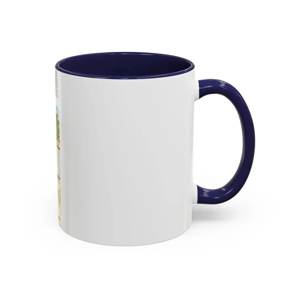 Egypt's Nile Valley- The North (1995) (Map) Accent Coffee Mug - Go Mug Yourself