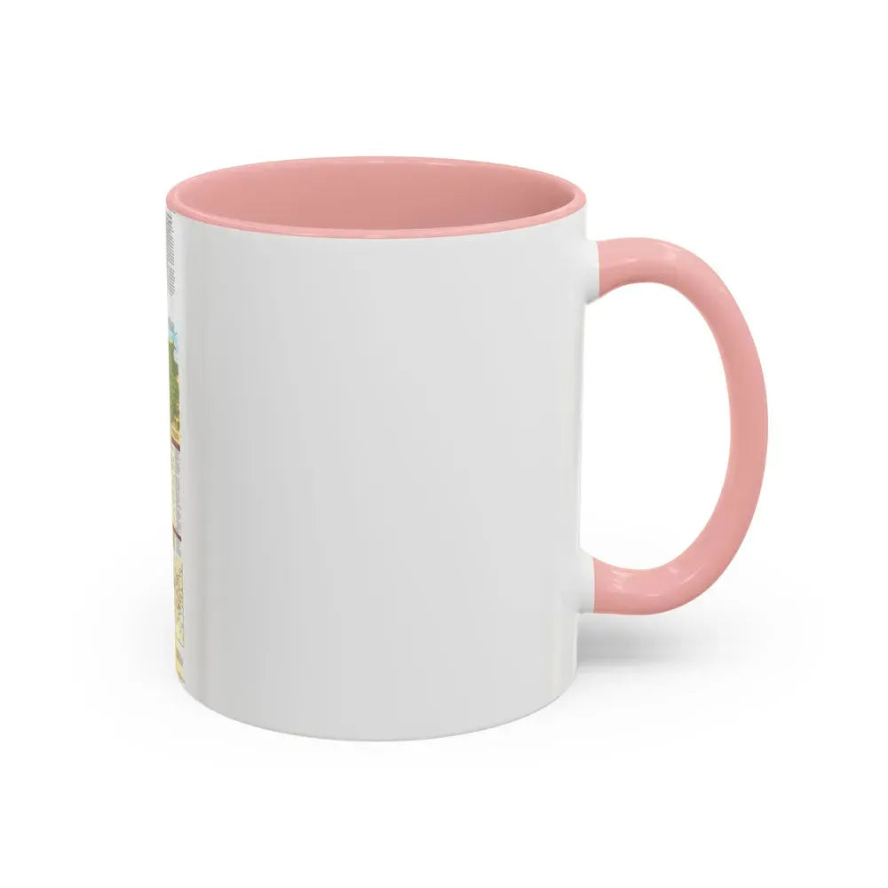 Egypt's Nile Valley- The North (1995) (Map) Accent Coffee Mug - Go Mug Yourself