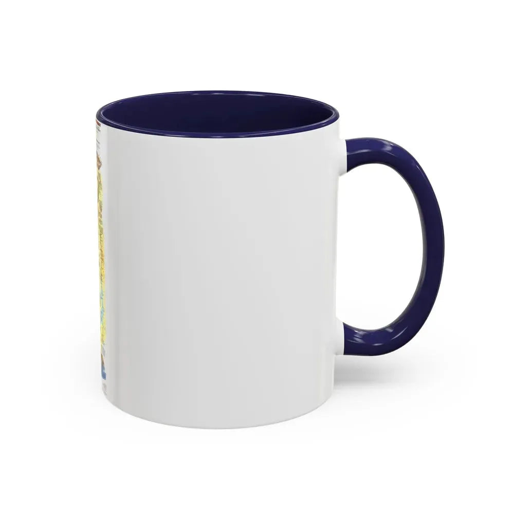 Egypt's Nile Valley- The South (1995) (Map) Accent Coffee Mug - Go Mug Yourself
