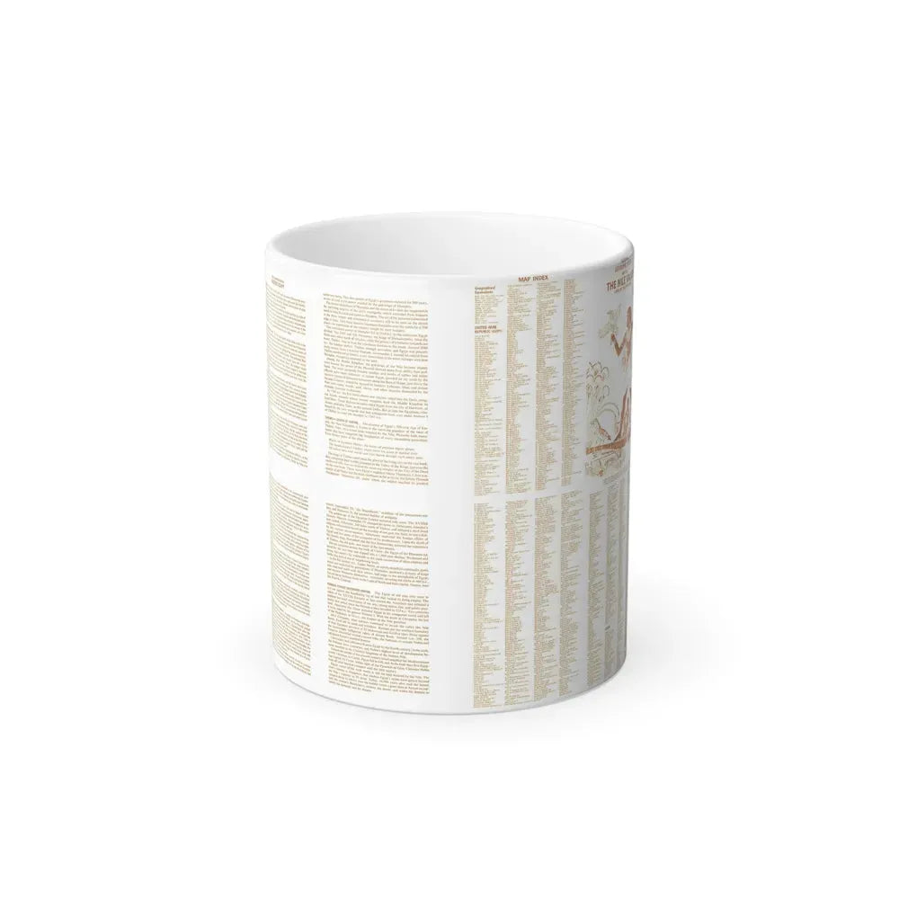 Egypt - Your Introduction to Ancient (1965) (Map) Color Changing Mug 11oz Default Title - Go Mug Yourself