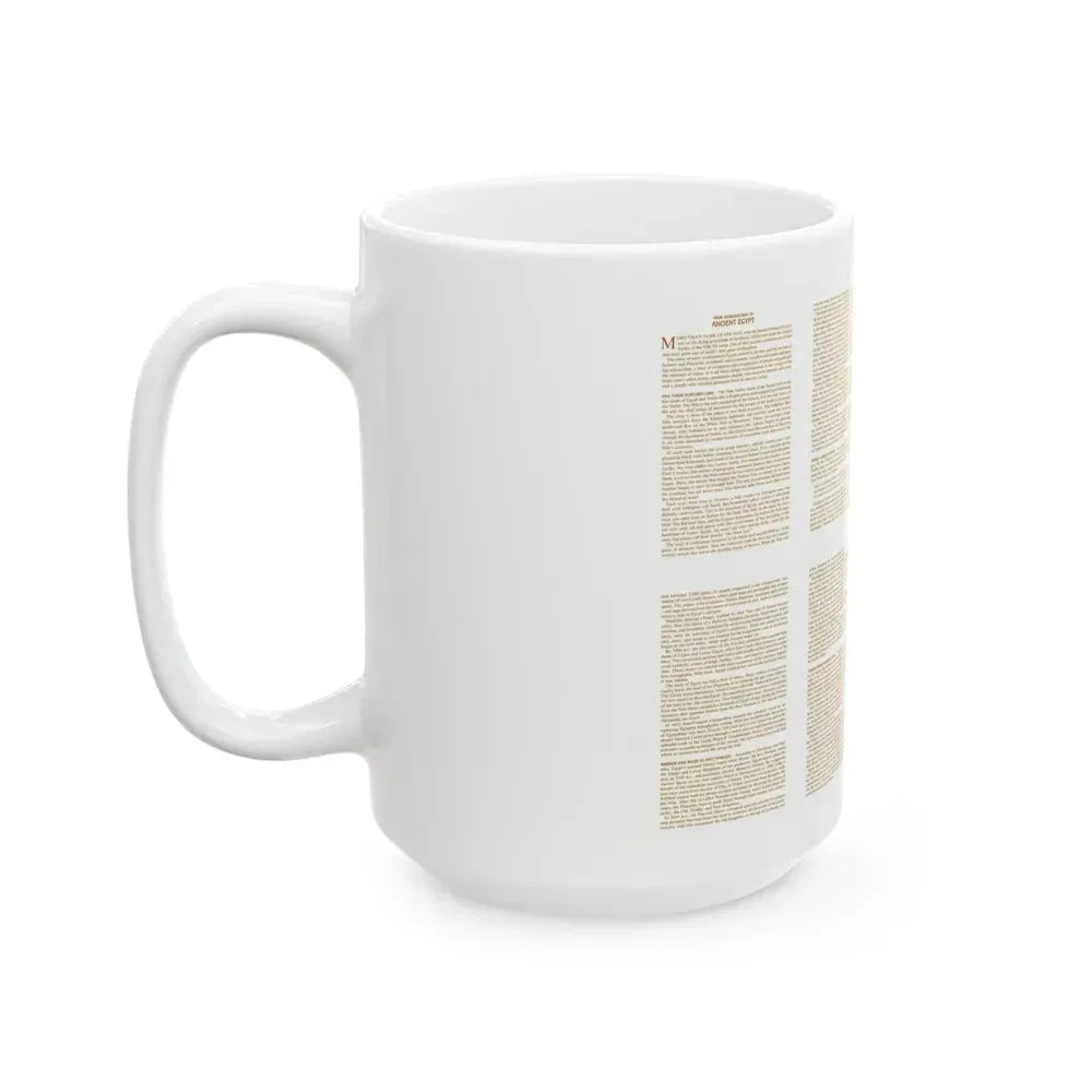 Egypt - Your Introduction to Ancient (1965) (Map) White Coffee Mug - Go Mug Yourself