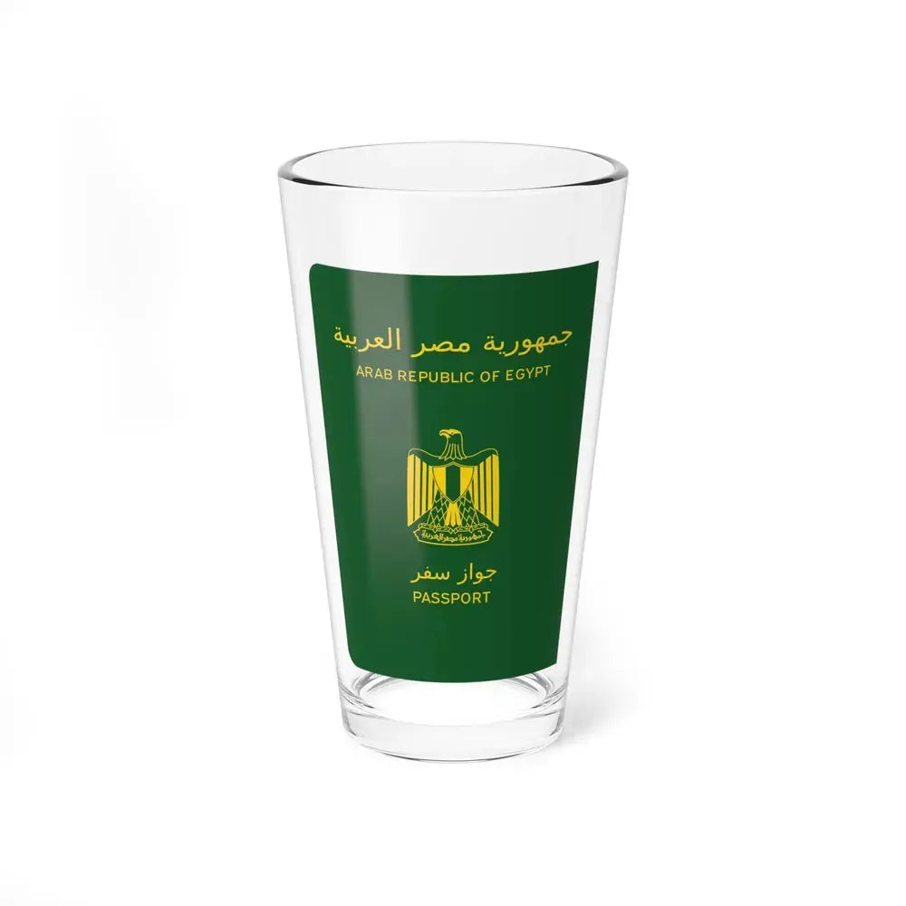 Egyptian Passport - Pint Glass 16oz 16oz - Go Mug Yourself