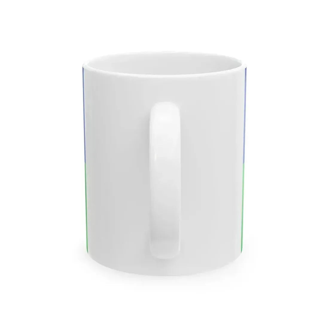 Eight-spoked wheel flag used by Hungarian Romanies (Hungary) White Coffee Mug - Go Mug Yourself