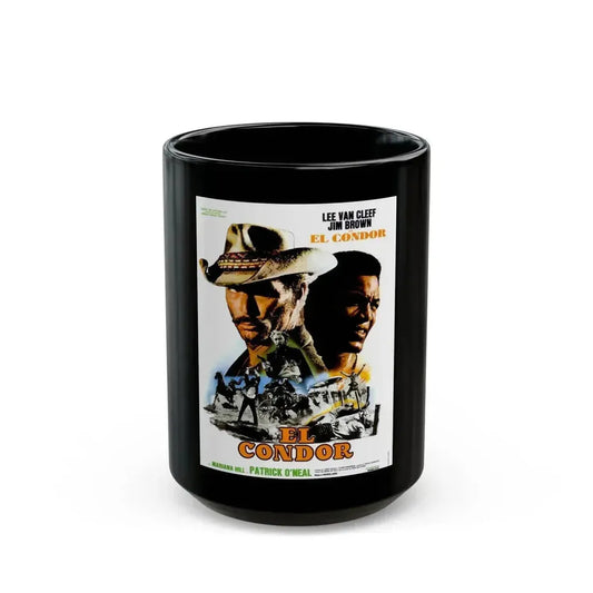EL CONDOR (FRENCH) 1970 Movie Poster - Black Coffee Mug 15oz - Go Mug Yourself