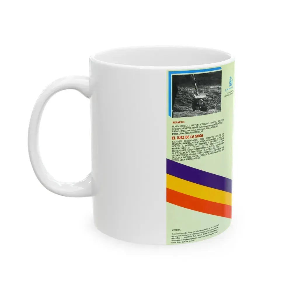 EL JUES DE LA SOGA (VHS COVER) - White Coffee Mug - Go Mug Yourself