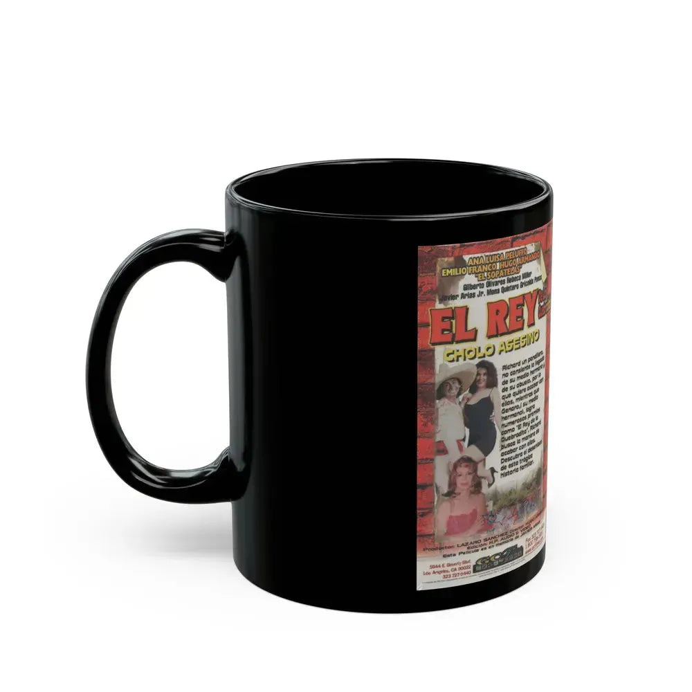 EL REY DE LA QUEBRADITO CHOLO ASESINO ANA LUISA PELUFFO (VHS COVER) - Black Coffee Mug - Go Mug Yourself