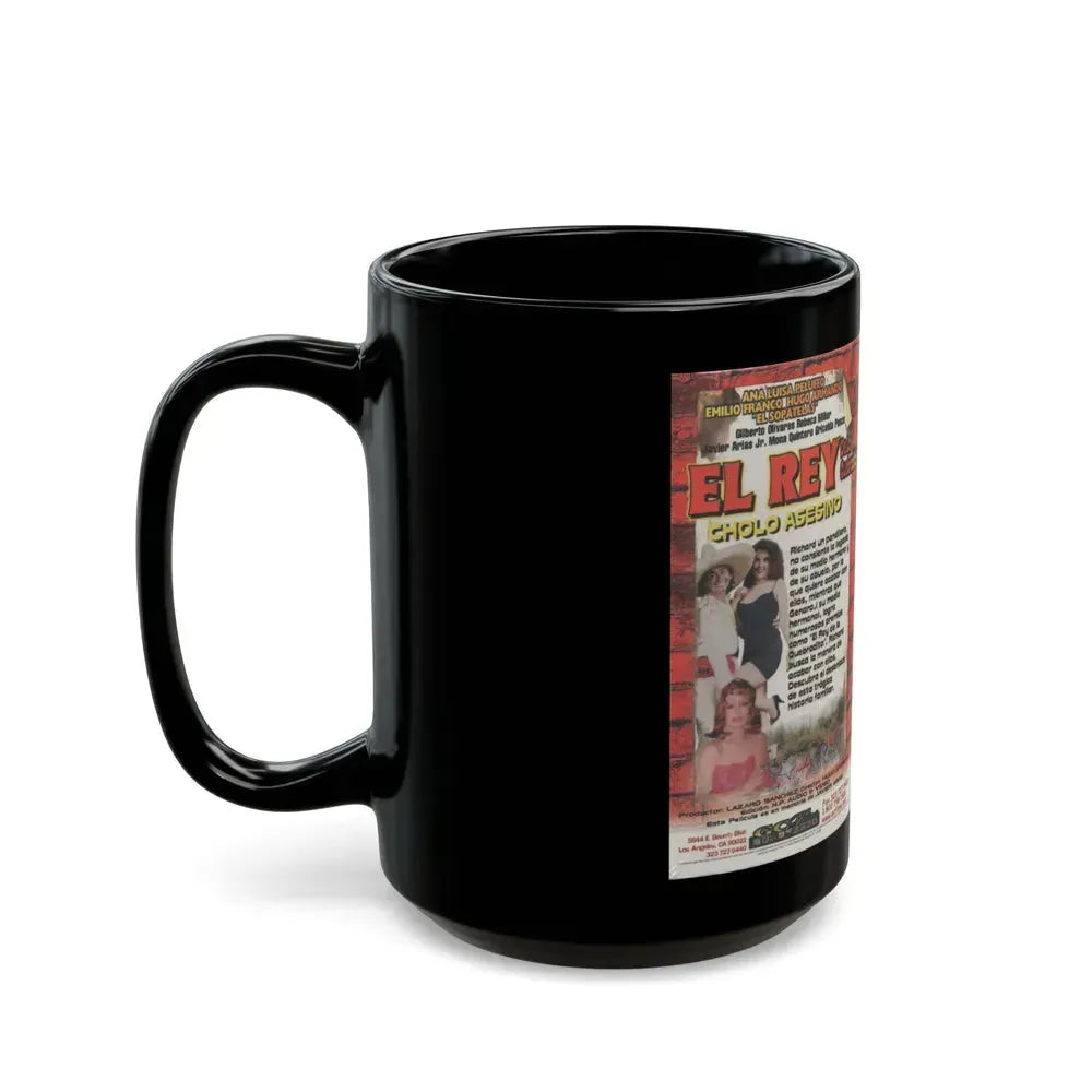 EL REY DE LA QUEBRADITO CHOLO ASESINO (VHS COVER) - Black Coffee Mug - Go Mug Yourself
