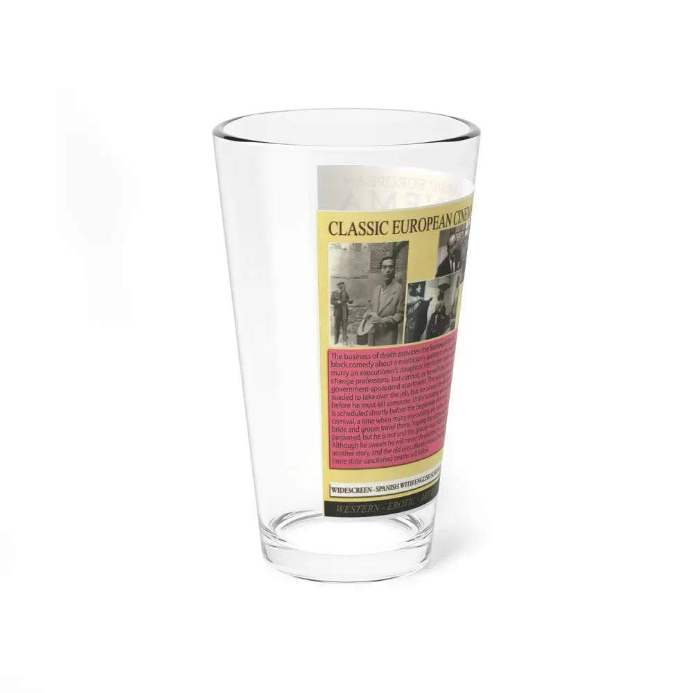 EL VERDUGO (VHS COVER) Pint Glass 16oz - Go Mug Yourself