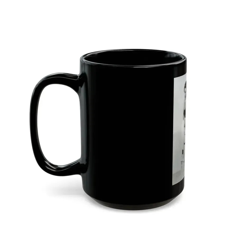 Elaine Stewart #121 (Vintage Female Icon) Black Coffee Mug - Go Mug Yourself