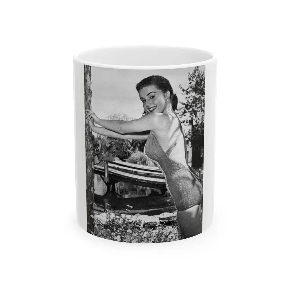 Elaine Stewart #143 (Vintage Female Icon) White Coffee Mug 11oz - Go Mug Yourself