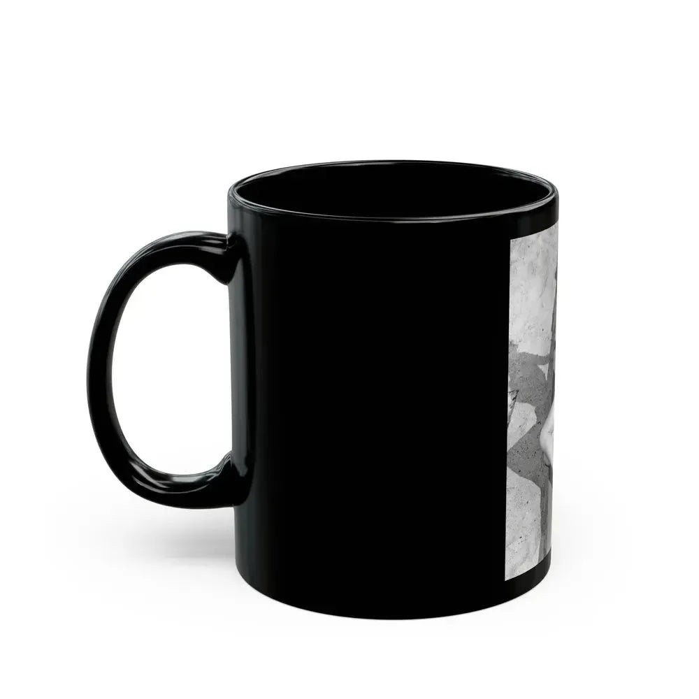 Elaine Stewart #145 (Vintage Female Icon) Black Coffee Mug - Go Mug Yourself