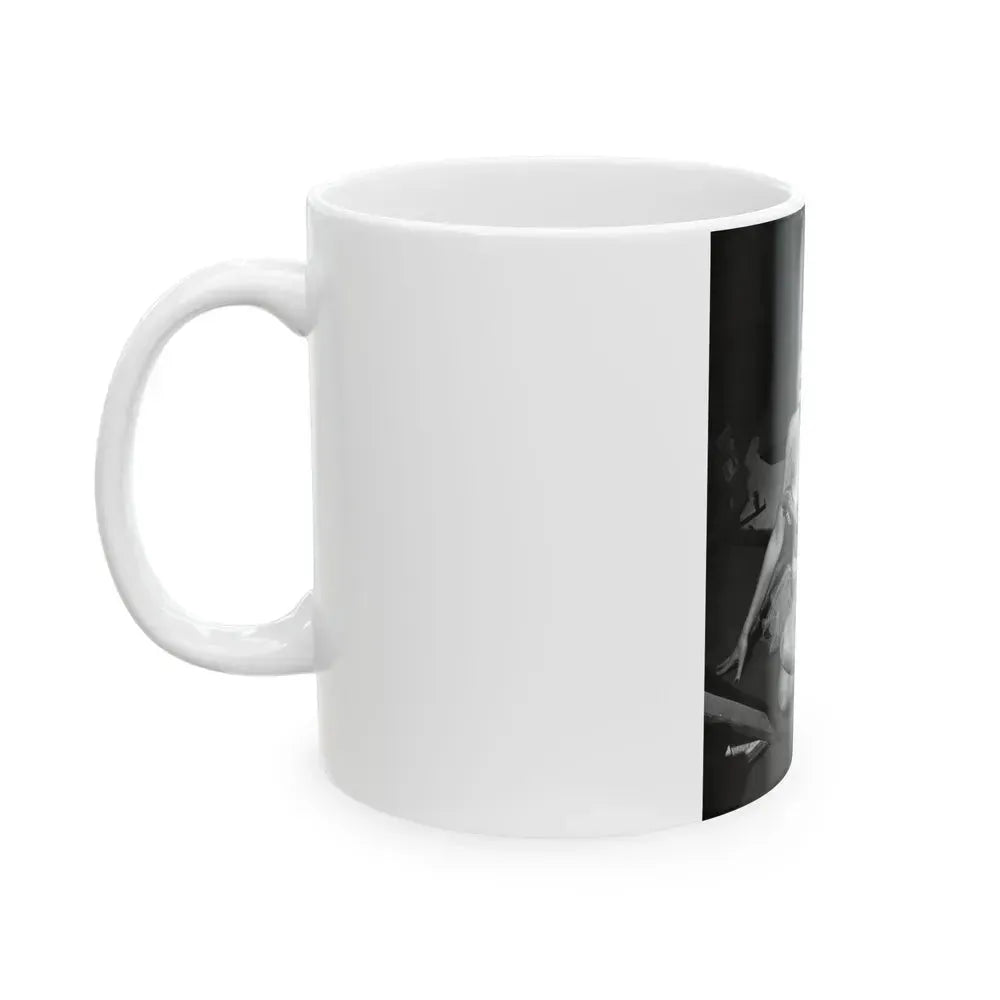 Elaine Stewart #147 (Vintage Female Icon) White Coffee Mug - Go Mug Yourself
