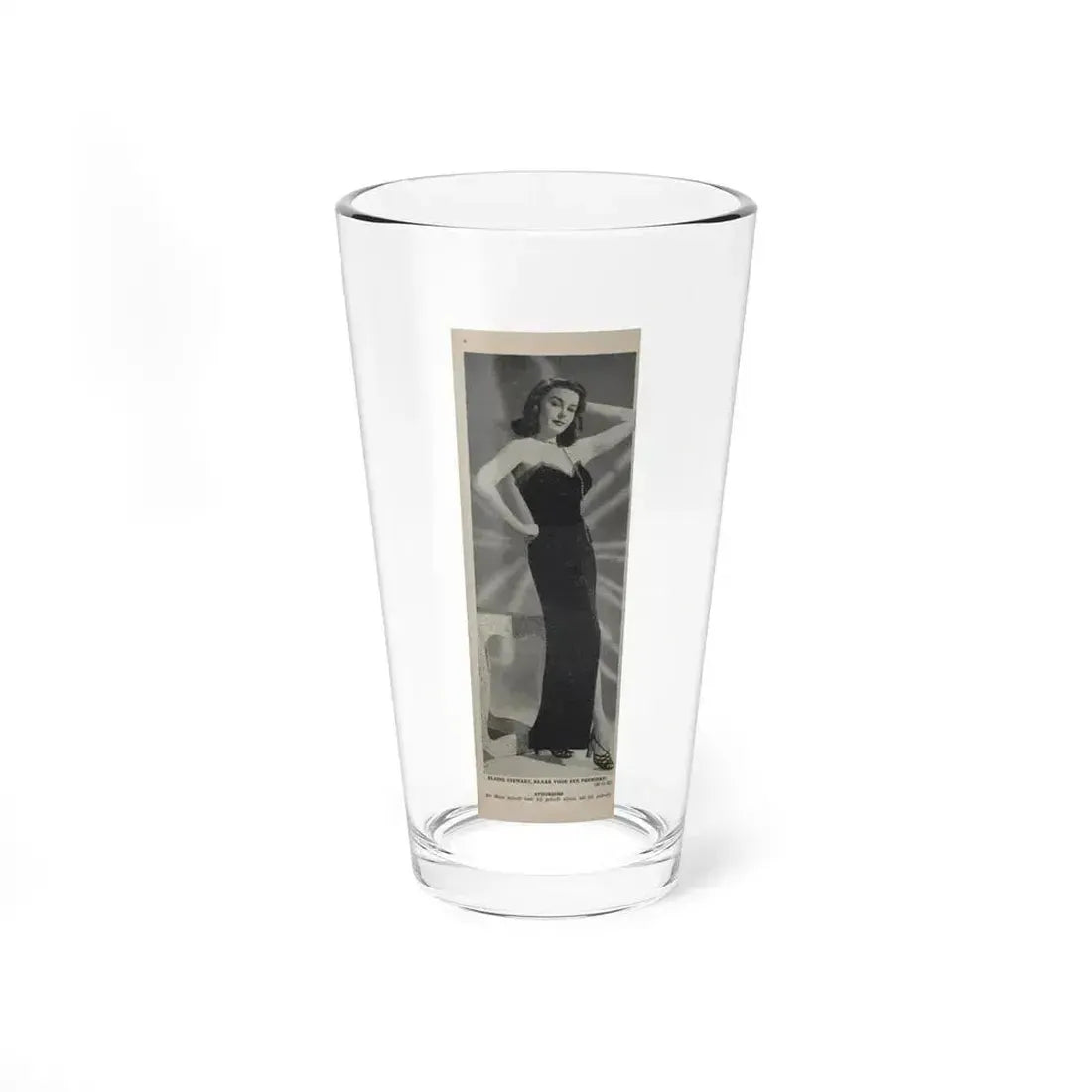 Elaine Stewart #161 1 (Vintage Female Icon) Pint Glass 16oz 16oz - Go Mug Yourself