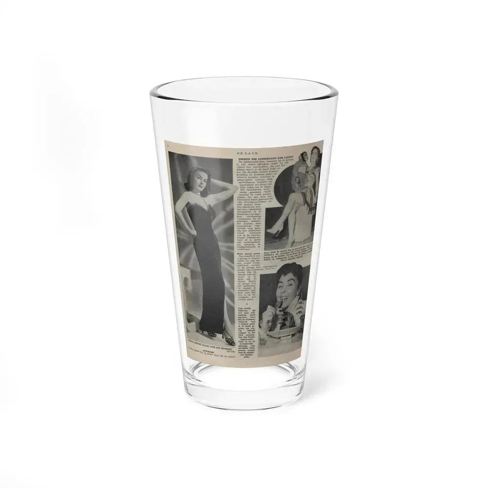 Elaine Stewart #161 (Vintage Female Icon) Pint Glass 16oz 16oz - Go Mug Yourself