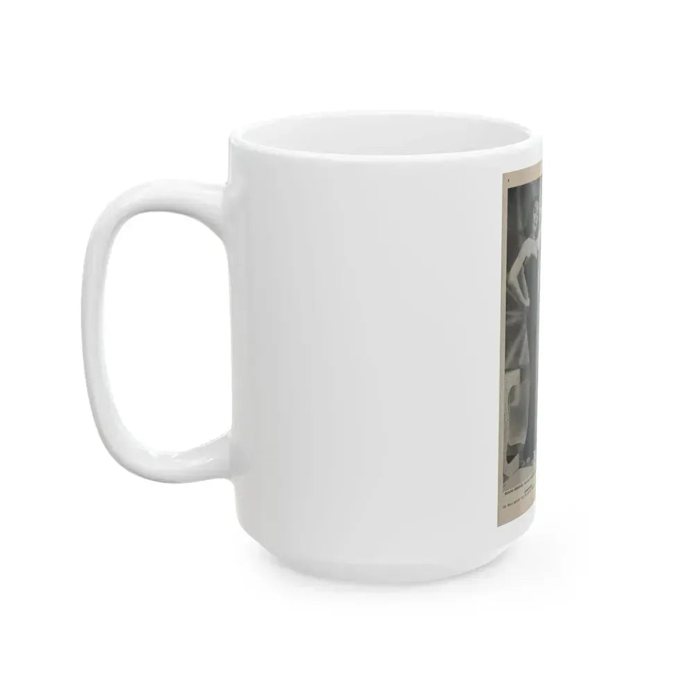 Elaine Stewart #161 (Vintage Female Icon) White Coffee Mug - Go Mug Yourself