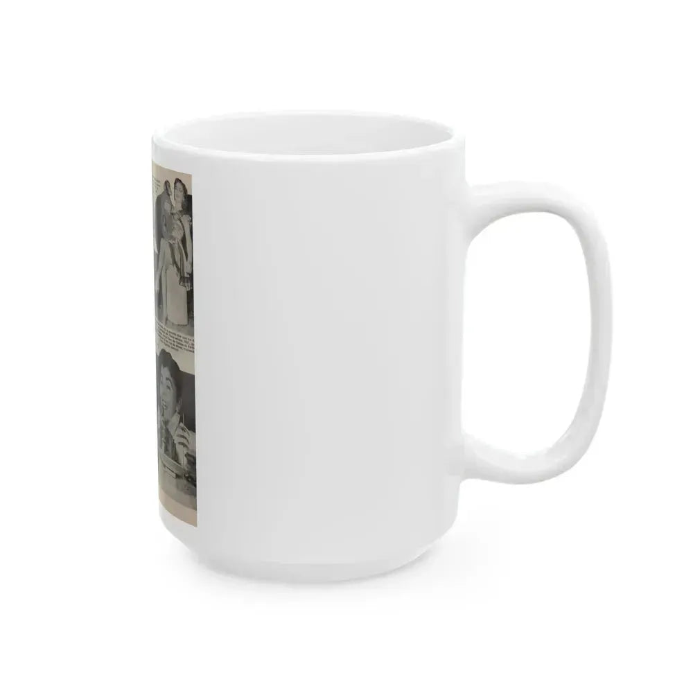 Elaine Stewart #161 (Vintage Female Icon) White Coffee Mug - Go Mug Yourself