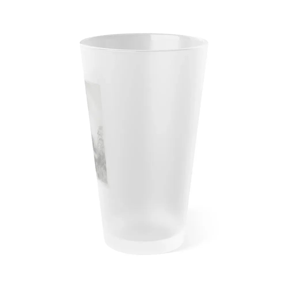 Elaine Stewart #164 - Negative Struck B&W 8x10 50's Era Full Body 1 Piece Swimsuit Cheesecake HQ Photo (Vintage Female Icon) Frosted Pint Glass 16oz - Go Mug Yourself
